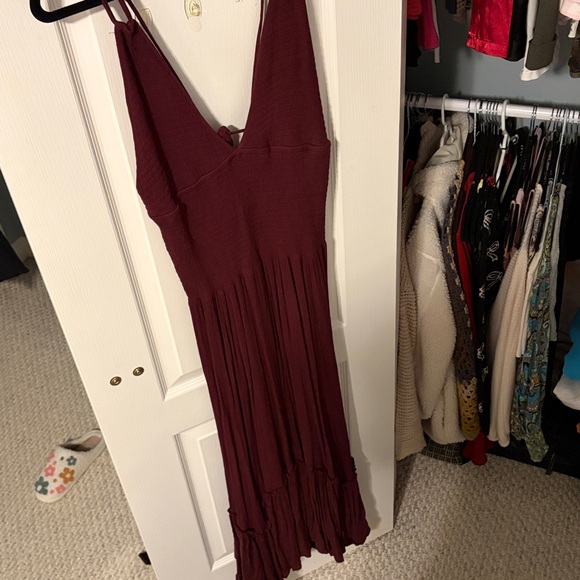 Free People Burgundy Dress - Fun In The Sun - Picture 5 of 5